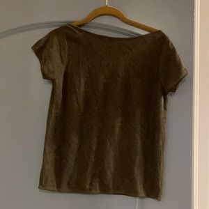 Theory hunter green medium knit top